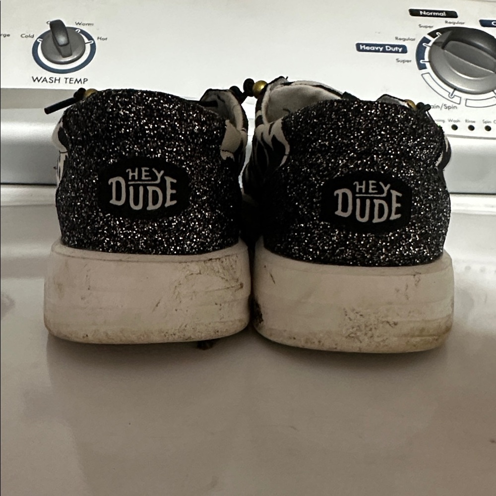 Hey Dude Sparkling Black Sneakers